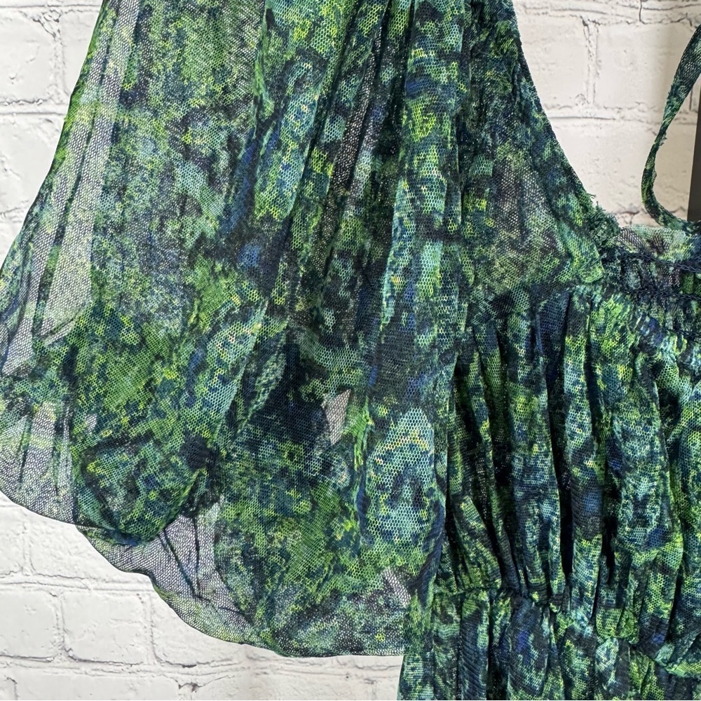 Free People Penelope Blouse Deep Sea Color New With Tags Size Small - Picture 2 of 8